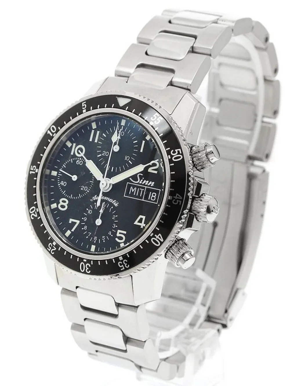 Sinn 103.B.SA.AUTO Chronograph day date black Dial Automatic Men's Watch_953617
